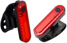 LED Bike Tail Light 2 Pack - Ultrabright USB Rechargeable Bicycle Back Taillights Longer Run-time Waterproof Rear Light 4 Light Mode Options