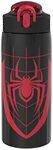 Zak Designs Marvel Spider-Man Water Bottle for Travel and at Home, 19 oz Vacuum Insulated Stainless Steel with Locking Spout Cover, Built-in Carrying Loop, Leak-Proof Design (Miles Morales)