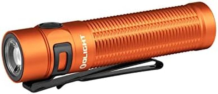 OLIGHT Baton3 Pro Max Max 2500 Lumens&Max 145 M Rechargeable Handheld Torch for Camping, Hiking (Orange-Cool White Light: 5700~6700K)