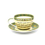 Royal Tara Traditional Irish Blessing Bone China Cup & Saucer - Irish Weave