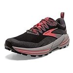 Brooks Women’s 1203641B071 Cascadia 16 GTX Running Shoe, Black/Blackened Pearl/Coral, 5.5 UK