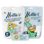Nellie's Laundry Bundle - Environmentally Conscious Essentials: Chemical-Free Laundry Soda (50 Loads), Oxygen Brightener (50 Scoops), Stain-Fighting WOW Stick - Zero Waste, Sustainable Cleaning.