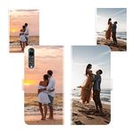 Sunrive Personalised Custom PU Leather Phone Case compatible with HUAWEI P20 Pro,Customised Cover with your own photo,image,Picture,or text Make Your Own Case + Phone Lanyard