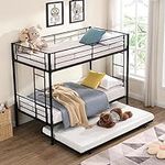 Oudiec Twin Over Twin Bunk Bed with