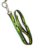 Jamaica Jamaican Flag Neck Strap Keychain Lanyard Badge ID Card Holder Necklace Key Chain