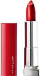 Maybelline New York Color Sensational Made for All Lipstick, Ruby For Me, Satin Red Lipstick, 0.15 Oz