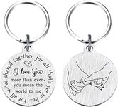 Generic Love Keychain Husband Keychain from Wife, I Love You More Than Ever Gifts for Boyfriend Him Men, Anniversary, Valentines Day | Stainless Steel