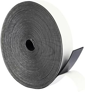 Foam Strips Adhesive 1/16 Inch Thick x 1 Inch Wide, 15mm Close Cell Foam Rubber Weather Stripping Tape Seal for Doors Insulation, Total 33 Feet Long
