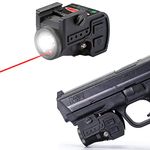 Lasercross 2-in-1 Tactical Laser Sight Flashlight Combo,Magnetic Charging Rechargeable,Strobe Function,Bright Red Laser Light Gun Sight for Pistol,Handguns,Shotguns with Standard Picatinny Rail