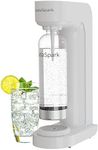 SODASPARK Soda Streaming Machine for Home,Sparkling Water Maker with 1L BPA Free Carbonating Bottle,Easy to Use,Compatible with screw in 60L CO2 Cylinder (Not Included) (SS157W)