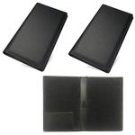 NJ Bill folder for hotel and Restaurant, Check Presenter, Bill folder with Receipt Pocket for Hotel and Restaurant - Black : 2 Pcs