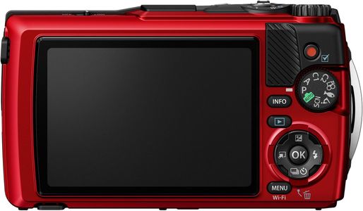 OM SYSTEM Tough TG-7 Red Digital Camera – 12MP Waterproof, 4K, 4x Zoom