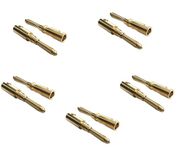 fdealz® [ 5 Pairs / 10 Pieces ] 24K Gold-plated Copper Banana Speaker Plug Connector Adapter Audio Banana Connectors for Speaker Wire Amplifiers