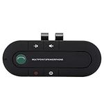 Car Handsfree, Bluetooth 5.0 in Car Speakerphone with Visor Clip, with 2W Speakers, Talk Time Up to 20 Hours, Work with Siri Google Assistant Support