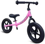 banana bike LT Balance Bike - Lightweight Toddler Bike for 2-5 Age - 33x18x24 No Pedal Kids Bike with Adjustable Handlebar and Seat - Durable Aluminum -Equipped with EVA Tires for Smooth Rides, Pink