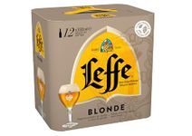 Leffe Blonde Belgium Abbey Beer 12 x 330 ml Bottles (packaging may vary)