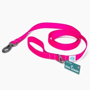 Embark Adventure Dog Leashes - Colorful, Strong, and Sturdy Dog Leash for Small, Medium, and Large Breed Dogs (Pink, 5 Ft)