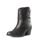 FRYE Womens Jackie Button Short Chelsea Boots, Black, 7 B(M) UK