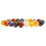 Gemaltic Healing Crystals Wellbeing Bracelets - Charged & Certified Gemstones, Extra Rubber & Soft Needle Free (Fertility, 10MM)