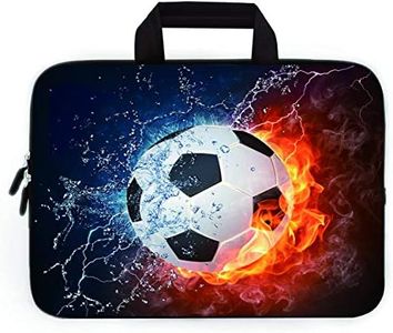 11" 11.6" 12" 12.1" 12.5" inch Laptop Carrying Bag Chromebook Case Notebook Ultrabook Bag Tablet Cover Neoprene Fit Samsung Google Acer HP DELL Lenovo Asus (11 11.6 12.1 12.2 inch, Football Fire)