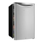 Danby Contemporary Classic DAR044A6DDB 4.4 cu ft Freestanding Compact Mini Fridge, ENERGY STAR Rated with Adjustable Shelves & Reversible Door, Ideal for Bedroom, Dorm & Office, Stainless Steel Finish