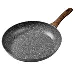 Rainberg 32cm Frying Pan, Granite Frying Pan Nonstick Coating, Anti-Scratch Pans, Non-Stick Frying Pans, Stone Frying Pan, Induction Compatible, Gift Pack Box. (32cm)