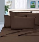 Elegant Comfort Wrinkle & Fade Resistant 1500 Thread Count Egyptian Quality Luxury 3-Piece Duvet Cover Set, Full/Queen Chocolate Brown