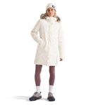 THE NORTH FACE Women's Arctic Parka (Standard & Plus Size) | Waterproof Shell, Recycled Down Insulation, Adjustable Hood, White Dune, Large