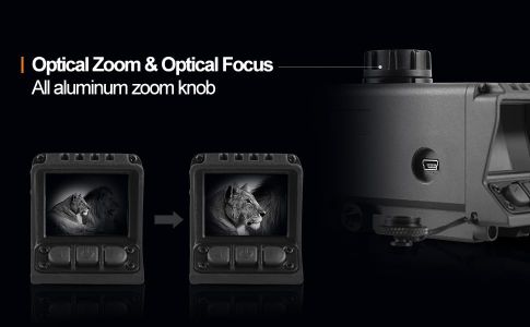 MS32 Digital Night Vision Rifle Scope with IR850 – Recording, Range Finder, Compact Hunting Monocular