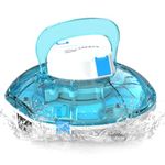 Cordless Robotic Pool Cleaner, Automatic Pool Vacuum for Above Ground with 80 Mins, Double Filters, Portable, Self-Parking, Ideal for Pools up to 650 sq.ft (Sky Blue)