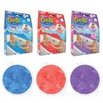 ZIMPLI 3 x Gelli Baff Bundle, Blue, Red & Bubblegum, Magically turns water into thick, colourful goo, Birthday toys for boys girls 4 5 6 7 8 9