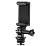 NEEWER Phone Holder / Hot Shoe Mount Adapter Kit Compatible with Action Camera GoPro Hero 11 10 9 8 7 6 5 DJI OSMO Action Action 2 iPhone13 Pro Max Samsung, Attaching on DSLR Camera or Ring Light