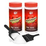 Shuffleboard Sand 14oz Shuffleboard Powder 2 Cans Shuffleboard Wax with Mini Dustpan Broom Sets