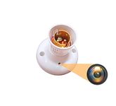 DDLC HD WiFi 1080P Bulb Holder Camera Socket Camera Mini Security Secret Nanny Cam with Live Audio & Video Recording/V380 Pro APP(Holder Camera)