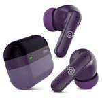 pTron Zenbuds 1 ANC TWS Earbuds with 28dB Active Noise Cancellation TWS, Quad Mic TruTalk ENC Calls, 60Hrs Playtime, 45ms Game/Movie Mode & in-Ear Bluetooth 5.3 Wireless Headphones (Deep Purple)