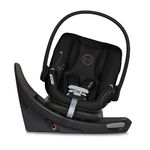 Cybex Aton G Swivel Infant Car Seat with SensorSafe, Featuring 180-Degree Rotating Base for Easy In and Out, Lightweight, Adjustable Head Rest, SAFELOCK™ Belt Tensioner - Moon Black