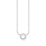 Thomas Sabo Women Necklace Circle Small 925 Sterling Silver KE1650-051-14-L45V