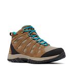 Columbia Women's Redmond 3 Mid WP waterproof mid rise hiking boots, Brown (Khaki II x Sea Level), 8.5 UK