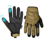 FREE SOLDIER Cycling Gloves Non-slip Gloves Full Finger Gloves Men's Outdoor Motorcycle Climbing Hiking Cycling riding Work Glove (Wolf Brown, L)