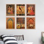 kotart Premium Digital Paintings with Frame for Home Decoration - Painting for Living Room Bedroom Office Room Decor - Painting for Wall Decoration - Pack of 6 (Combo15)