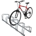 VOUNOT® 4 Bike Stand Floor or Wall Mounted Bike Rack for Garage Bicycle Parking Rack Cycle Storage Locking Stand
