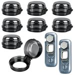 8 Pack Stove Knob Safety Covers and 2 Pack Fridge Lock, Universal Heat-Resistant Child Safety Proof Gas Knob Covers, Baby and Pet Proofing Kitchen Gas Range Oven Knobs Locks