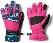 Columbia Youth Unisex Core II Glove, Night Wave Hypergalactic/Pink Ice, Medium