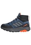 adidas Unisex Terrex Trailmaker Mid RAIN.RDY Hiking Shoes, Wonder Steel/Grey Three/Impact Orange, 13 UK