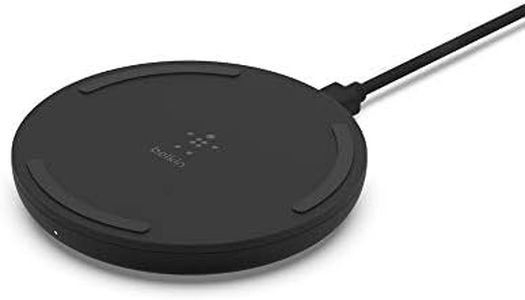 Belkin Chargeur à induction BoostCharge 10 W (chargeur sans fil rapide certifié Qi pour iPhone, Samsung, Google, etc.), noir