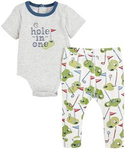 Mud Pie Baby Boy Golf Crawler Set; 6-9 Months