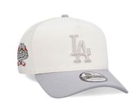 New Era Los Angeles Dodgers 100th Anniversary Chrome Metallic Two Tone Edition 9Forty A Frame Snapback Cap, White, One Size