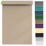 Window Shades 115 x 50 cm Thermal Insulated UV Protection, Window Roller Shades Blind Durable Fittings Easy Fit for Any Window, Loft, Taupe