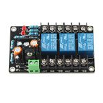 REES52 Speaker Protection Board, High Power Speaker Protect Relay Board 2.1 Channel Speaker DC Protector Module Delay-on Panel AC 12V-15V with LED Indicators