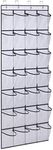 AOODA 28 Large Mesh Pockets Over The Door Shoe Rack, Hanging Shoe Organizer for Closet Hanging Shoe Rack Holder Hanger, White